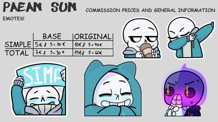 Emotes prices